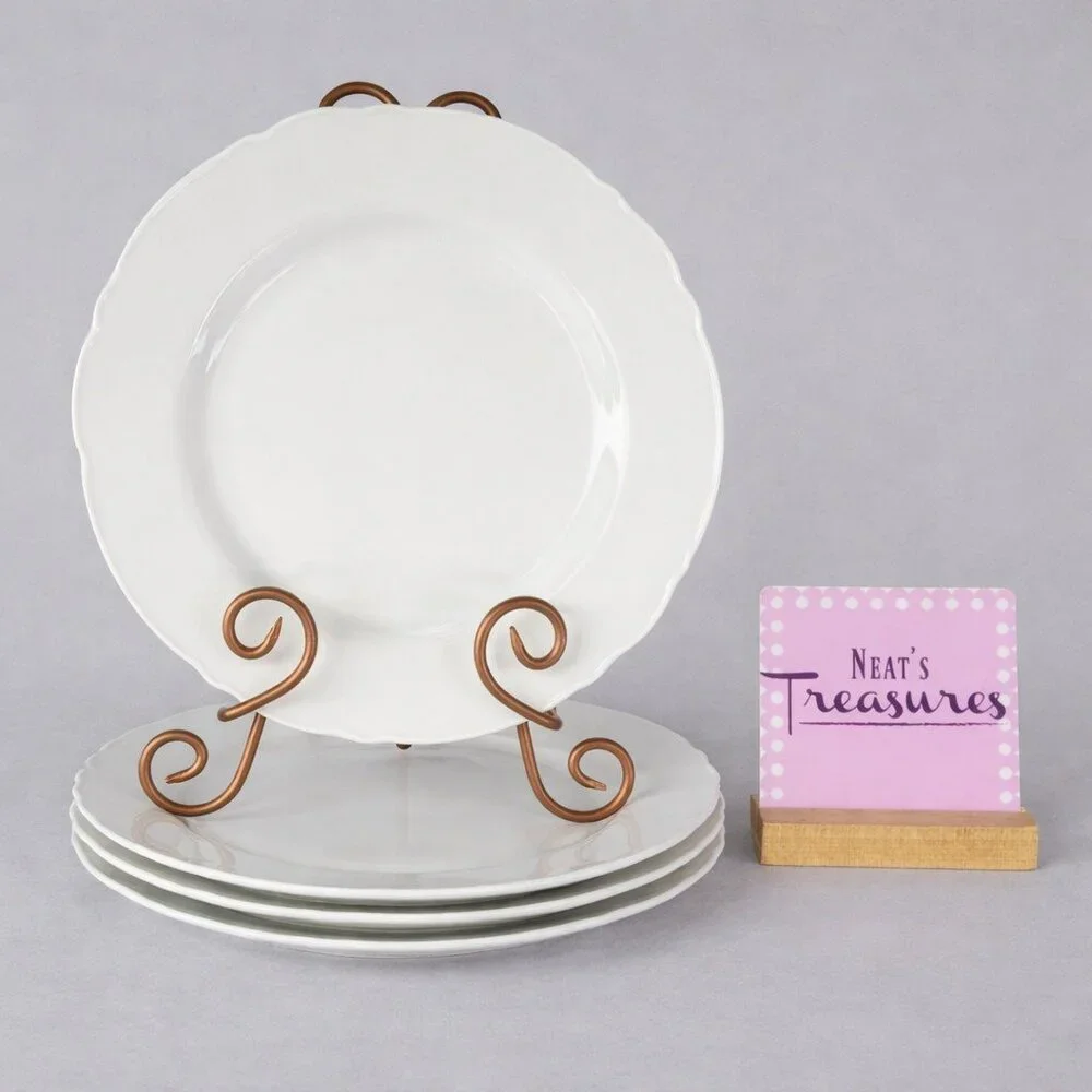 Ikea of Sweden UPPLAGA 21986 White Scalloped Porcelain 11